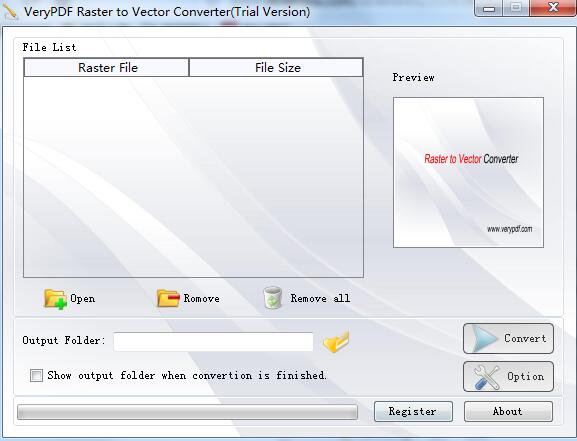 VeryPDF Raster to Vector Converter